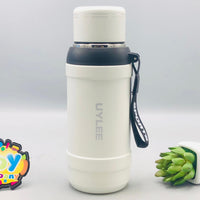 800ml Stainless Steel Sports Water Bottle - White