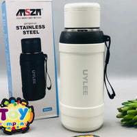 800ml Stainless Steel Sports Water Bottle - White