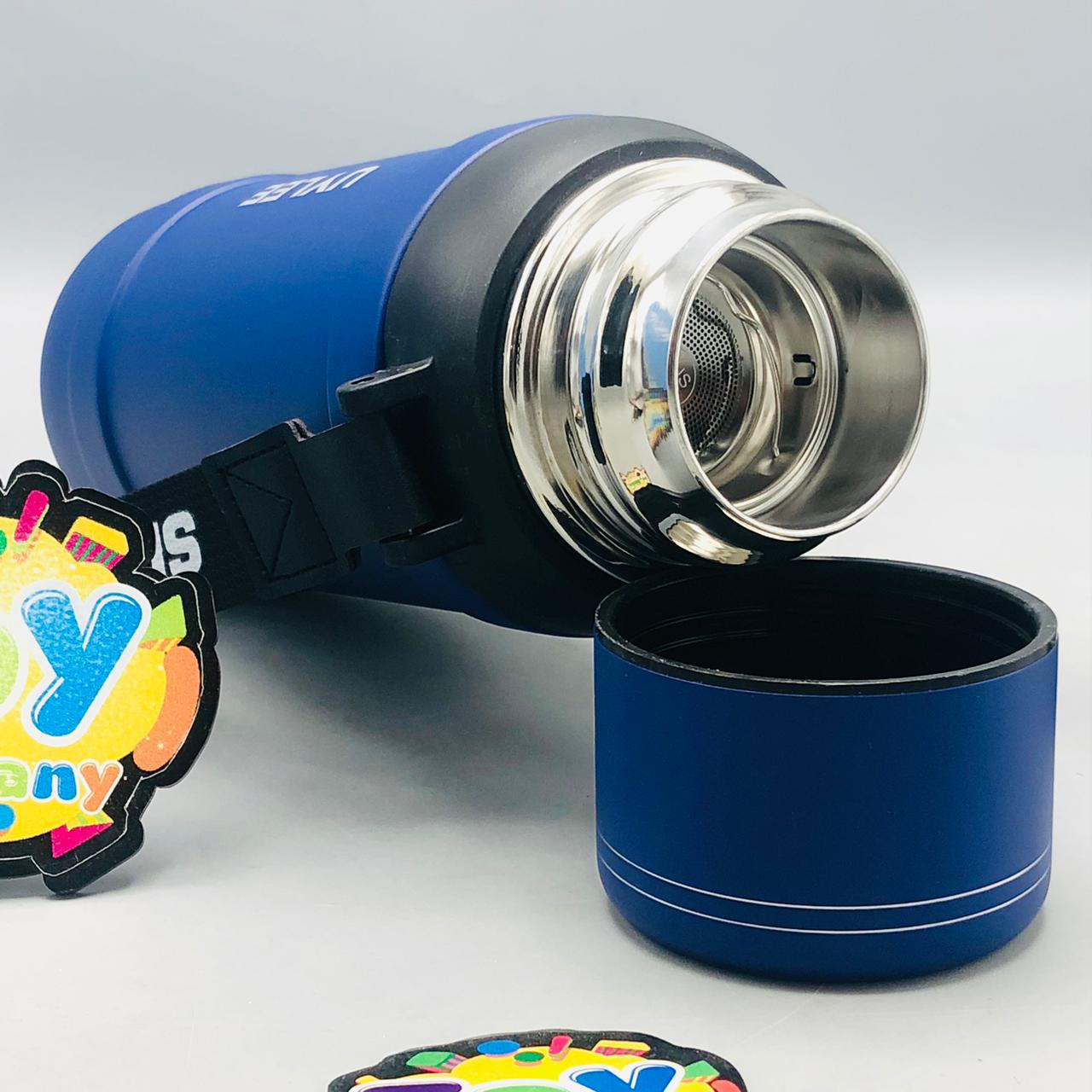 800ml Stainless Steel Sports Water Bottle - Blue