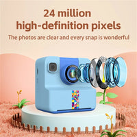 Kids HD Flip Lens Instant Print Camera