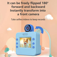 Kids HD Flip Lens Instant Print Camera