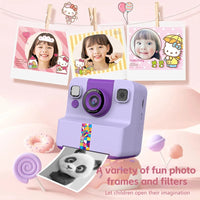 Kids HD Flip Lens Instant Print Camera