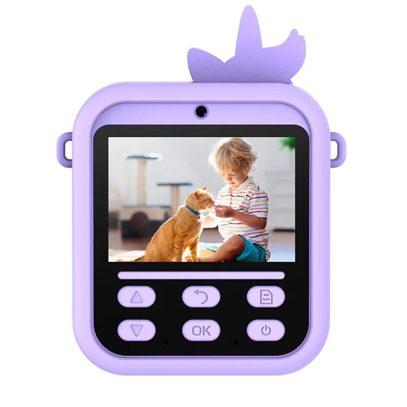 Kids  Unicorn Themed Instant Print Camera With Silicon Case