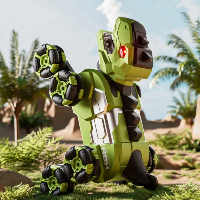 Remote & Gesture Control 8 Wheels Stunt Spray Dinosaur