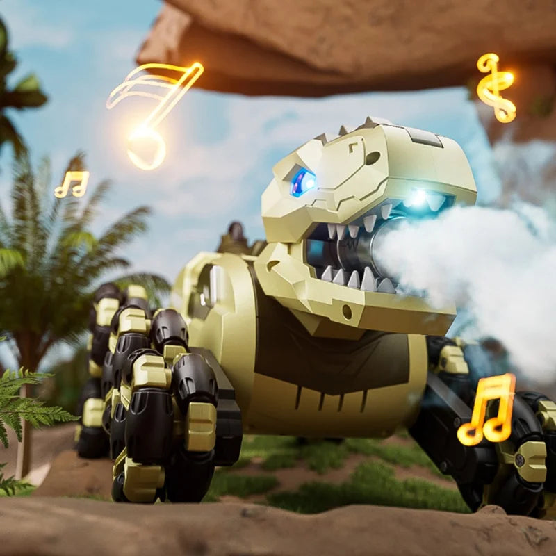 Remote & Gesture Control 8 Wheels Stunt Spray Dinosaur