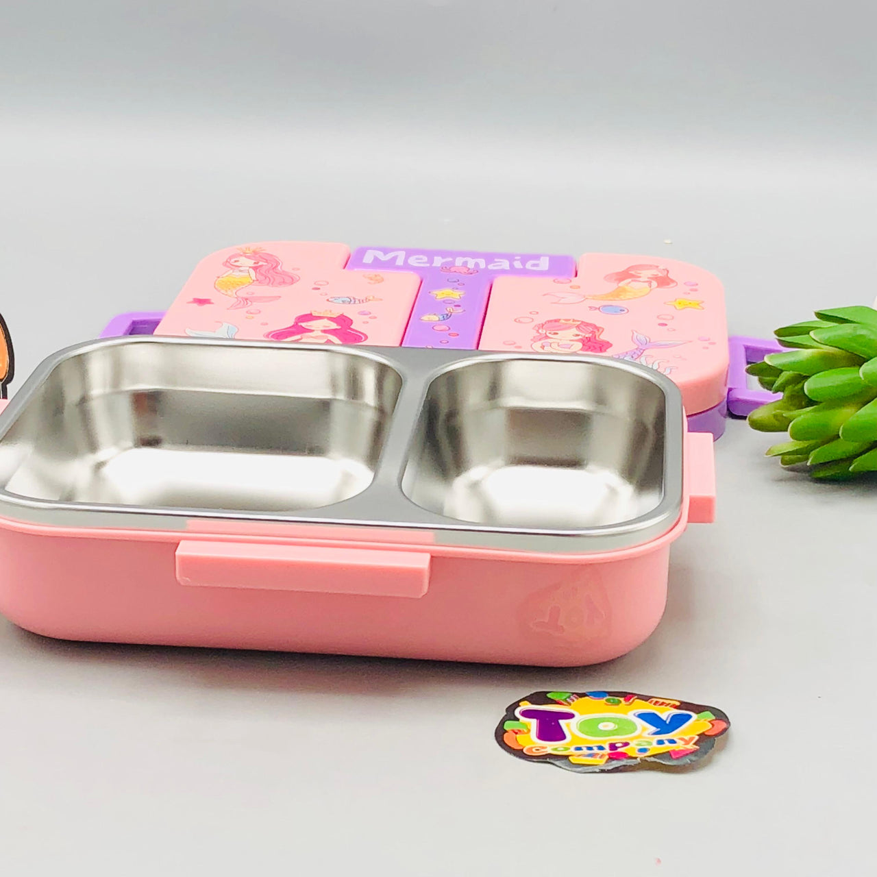 600ml Kids Mermaid Themed Stainless Steel Lunch Box