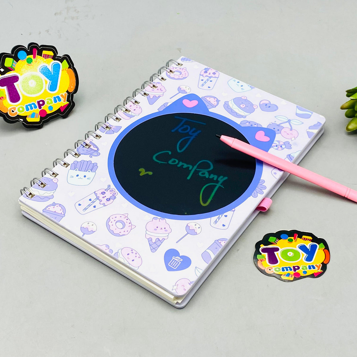80 Pages Premium Dessert Theme Diary With LCD Writing Tablet