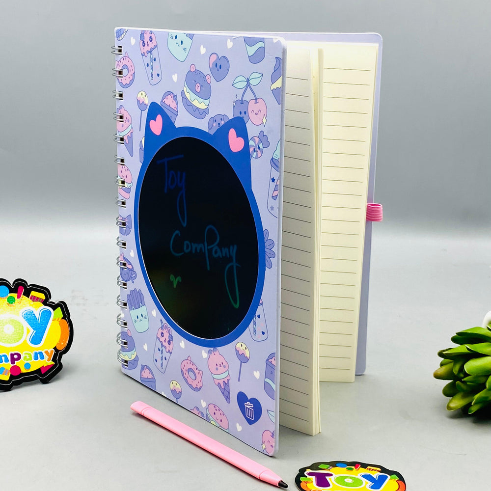 80 Pages Premium Dessert Theme Diary With LCD Writing Tablet