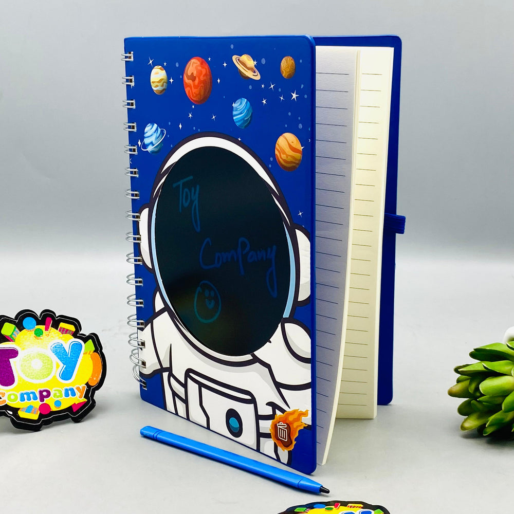 80 Pages Premium Space Theme Diary With LCD Writing Tablet