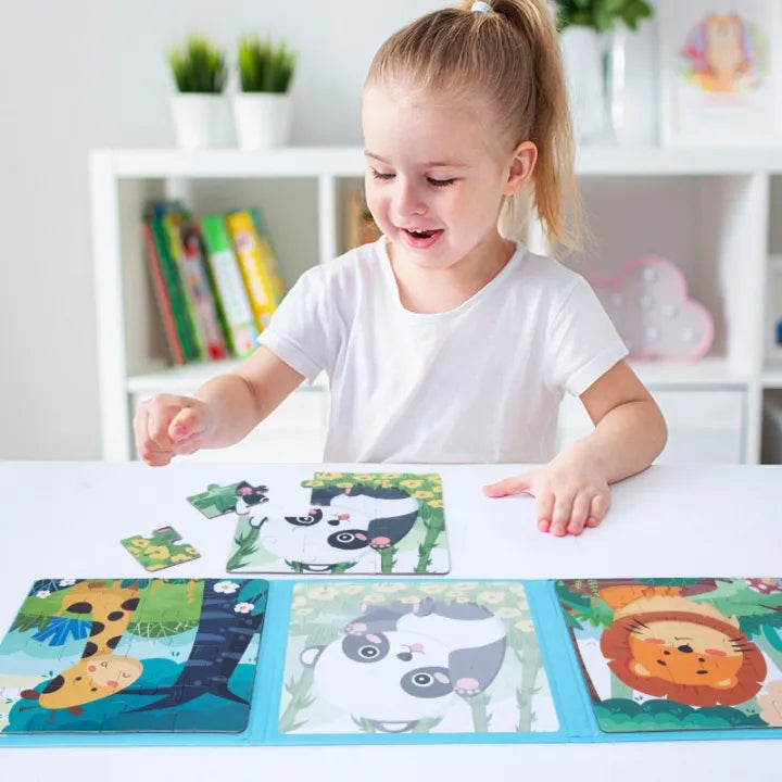 3in1 Magnetic Jigsaw Levelled Puzzle Book - Assortment