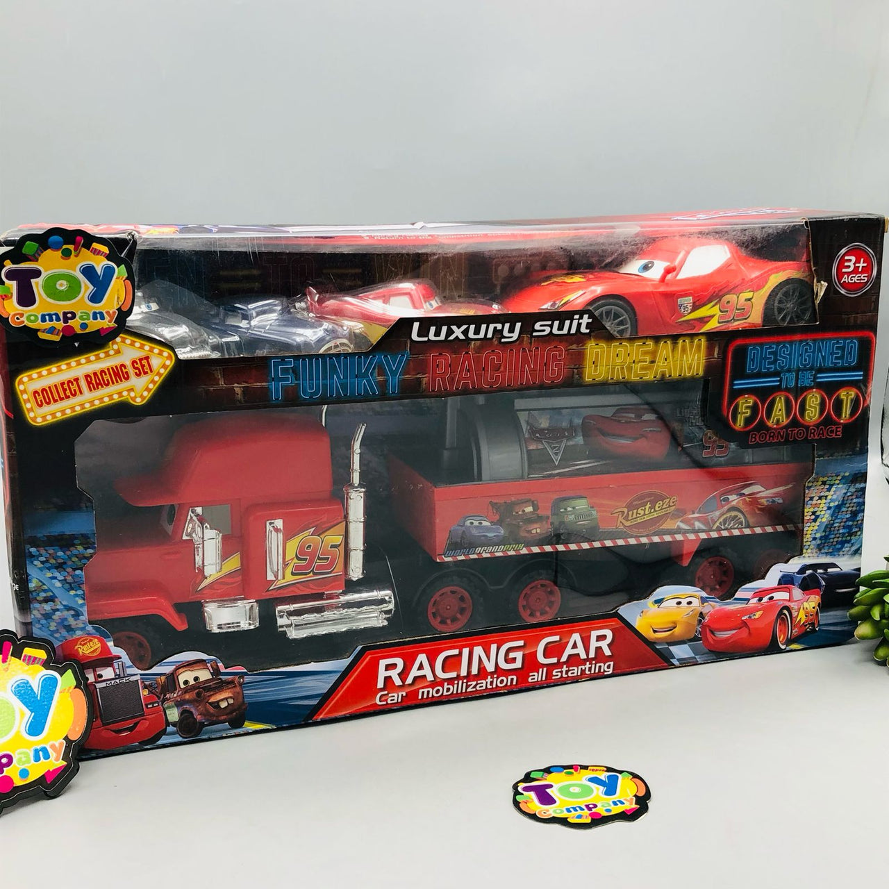 ABS McQueen Luxury Funky Racing Truck & Cars Set
