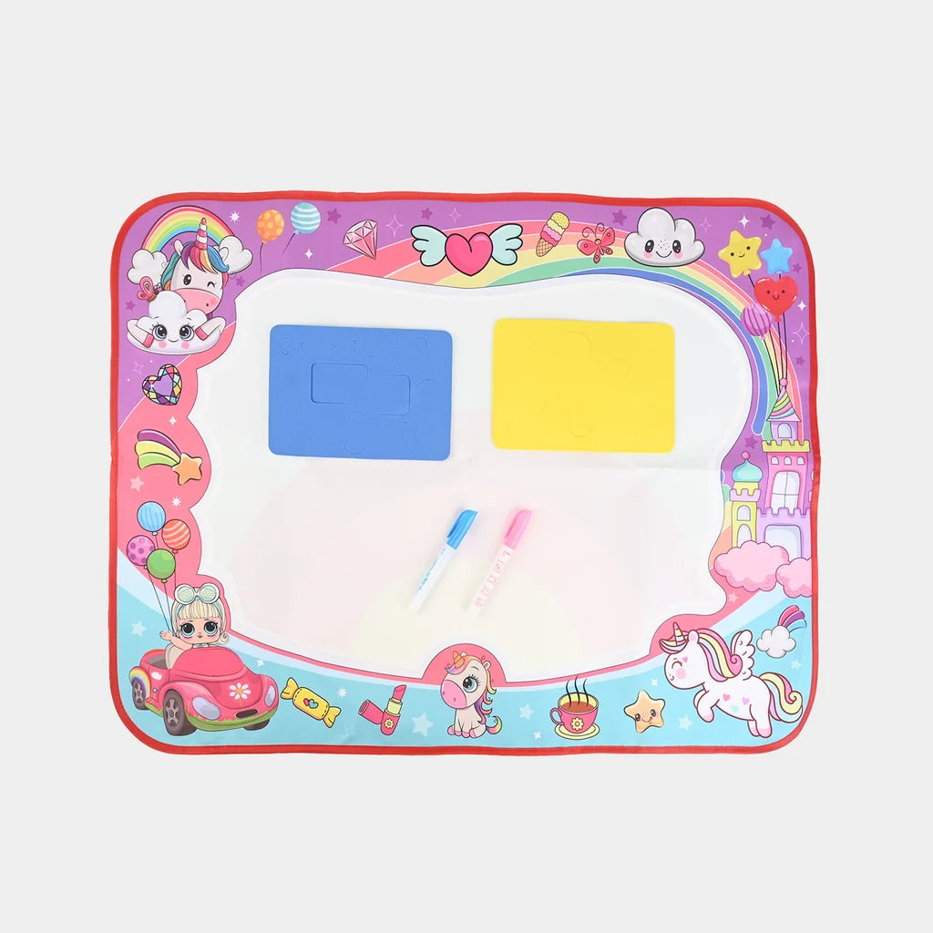 80x60cm Unicorn Doodle Water Magical Painting Play Mat