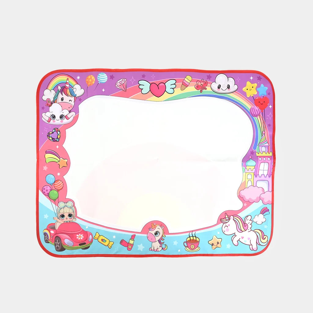 80x60cm Unicorn Doodle Water Magical Painting Play Mat