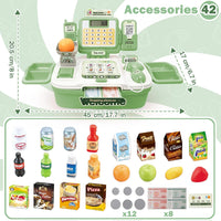 Thumbnail for 42Pcs Pretend Play Cash Register Toy