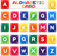 26Pcs Toddlers Soft Alphabet Cards With Storage Bag
