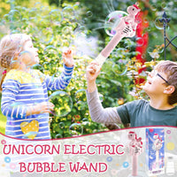 Electric Rainbow Horse Colorful Bubble Stick With Lights