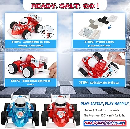 DIY STEM Salt Water Powered Racing Car