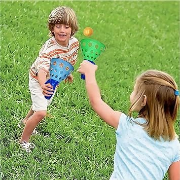Catapult Ball Throw & Catch Sport Bouncing Toy - 2Pcs