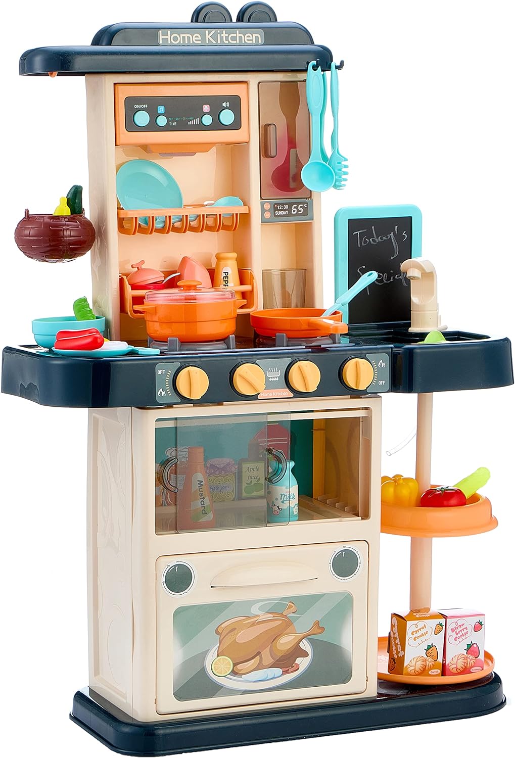 Water & Steam Modern Kitchen Set With Light & Sound - 43Pcs