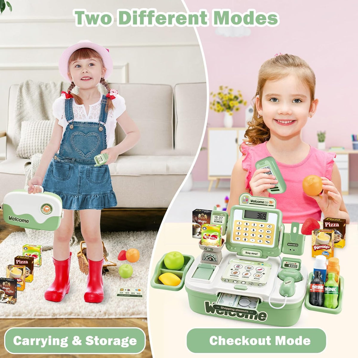 42Pcs Pretend Play Cash Register Toy