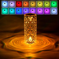 Crystal Table Lamp-USB Charging & Touchable
