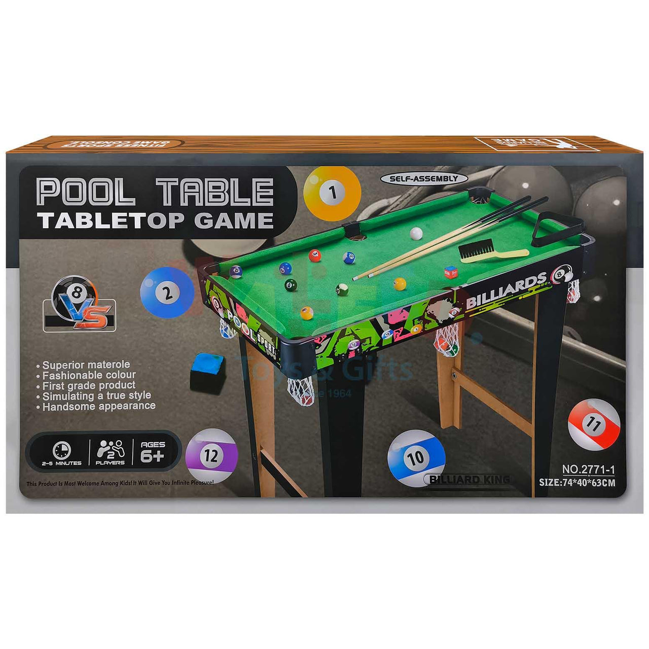 Wooden Football Game Pool Table