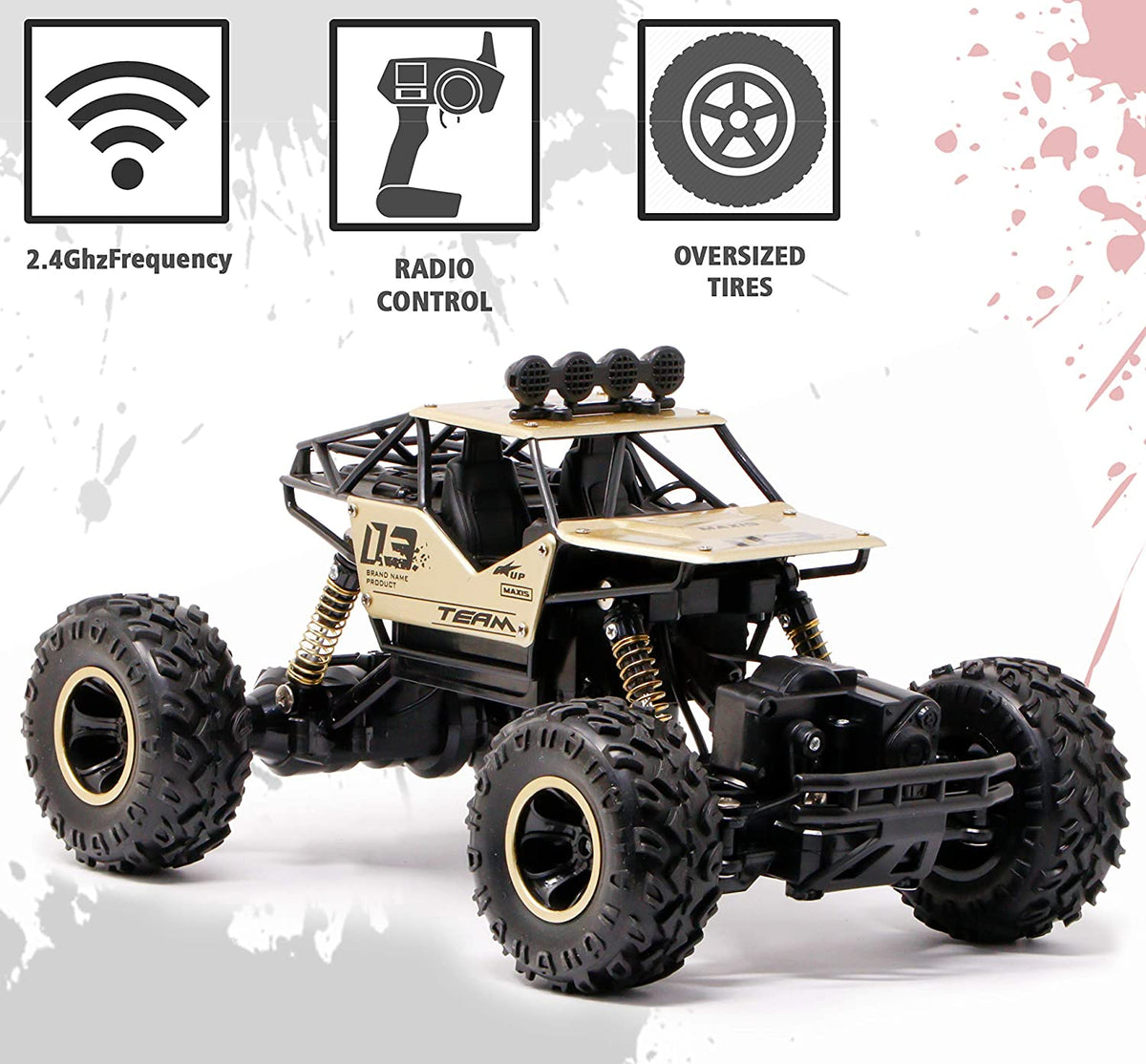 Rechargeable 4WD R/C Rock Climber Monster Truck