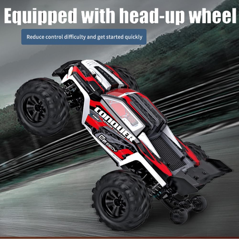 60km/h RC High Speed Off-Road Truck - Red