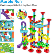 142Pcs DIY Marble Run Building Blocks Track