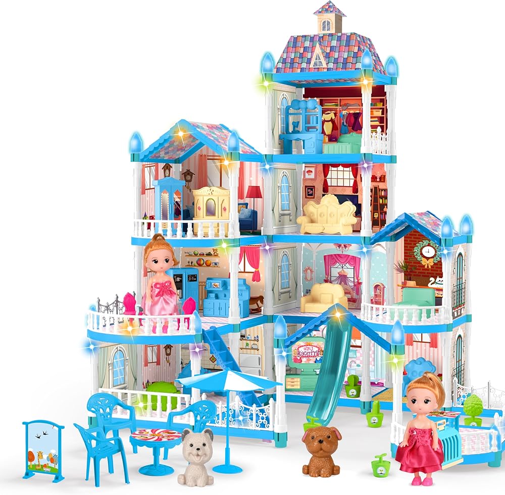 275Pcs DIY  Dream Villa Luxury Doll House