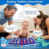 Montessori 8 Pages Multi-functional Activity Busy Book - Blue