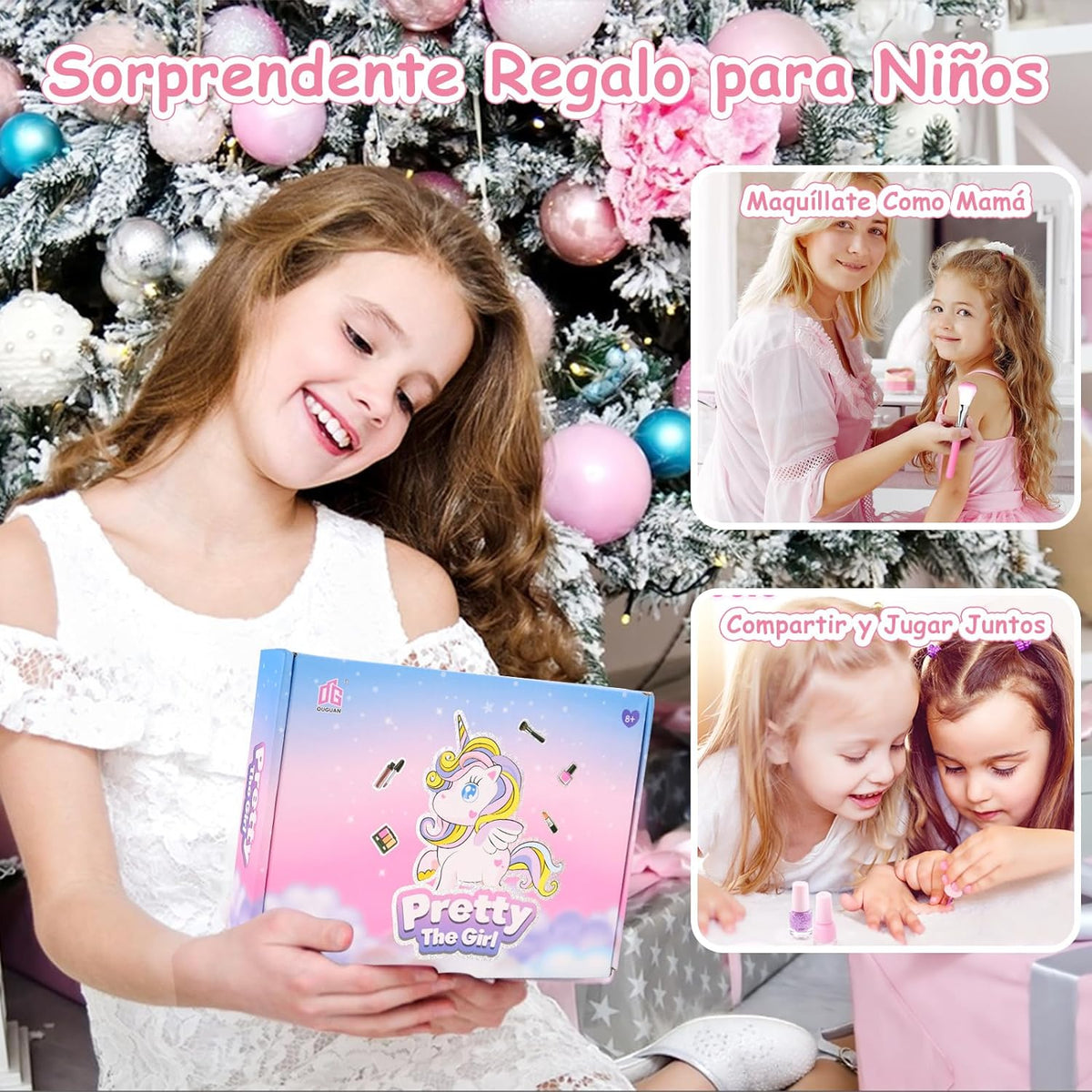 Realistic Unicorn Handbag Cosmetic Set