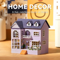 DIY Miniature Happy House With LED Lights