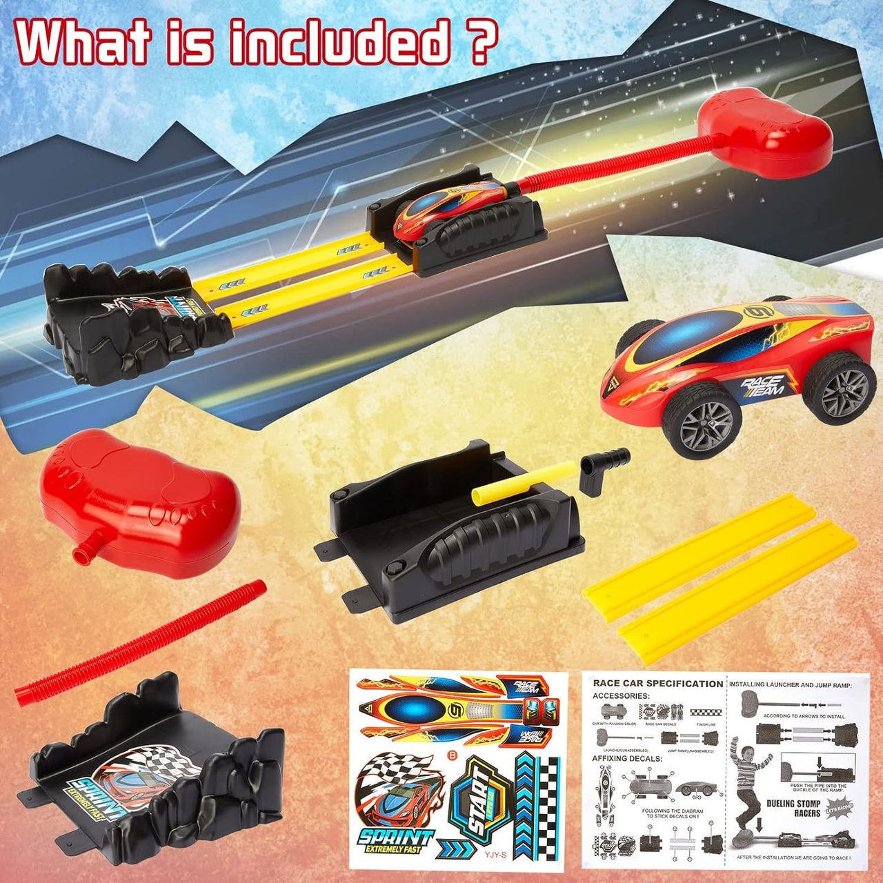 Car Launcher Champion Racing Track Set