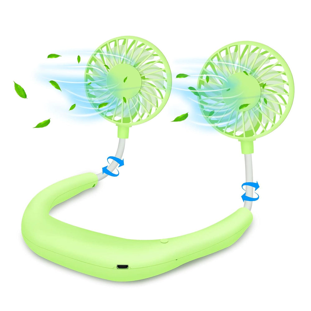 Wearable Sports Neck Fan With Rechargeable Battery