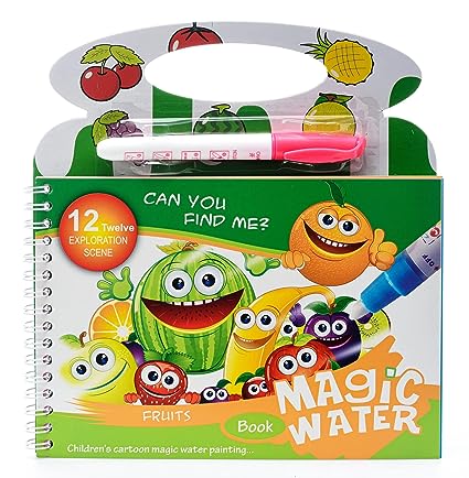 Magic Water Paint Book With Pen - Assortment