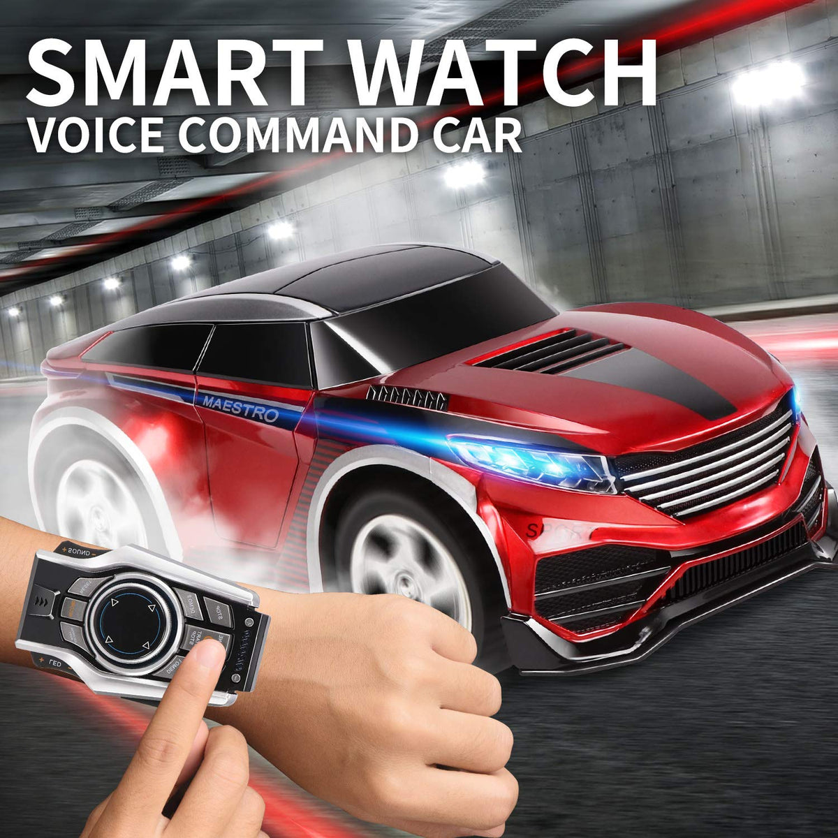 Voice Command R/C Car with Smart Watch Control