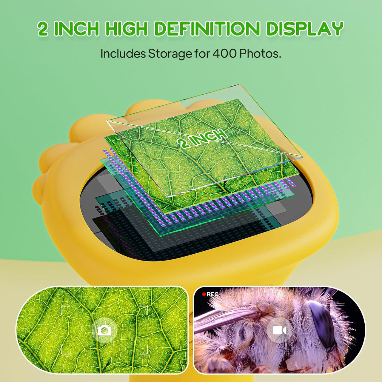2 Million Pixels Kids Digital Microscope