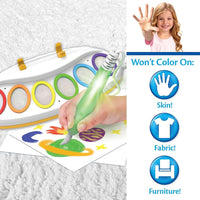 25Pcs Toddlers Magical Painting Set With Light-up Brush