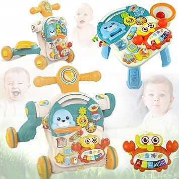 4in1 Multi-functional Baby Musical Walker - Green