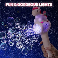 Electric Rainbow Horse Colorful Bubble Stick With Lights