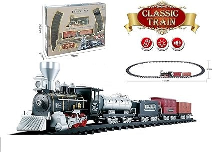 21Pcs Electronic Control Classic Train With Realistic Sound