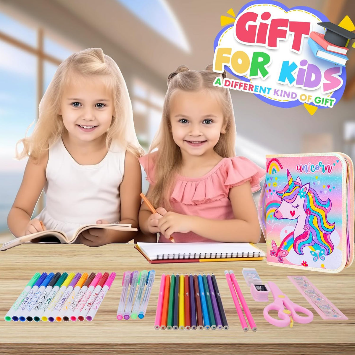 36Pcs Unicorn Color Pencil Case