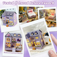 DIY Miniature Happy House With LED Lights