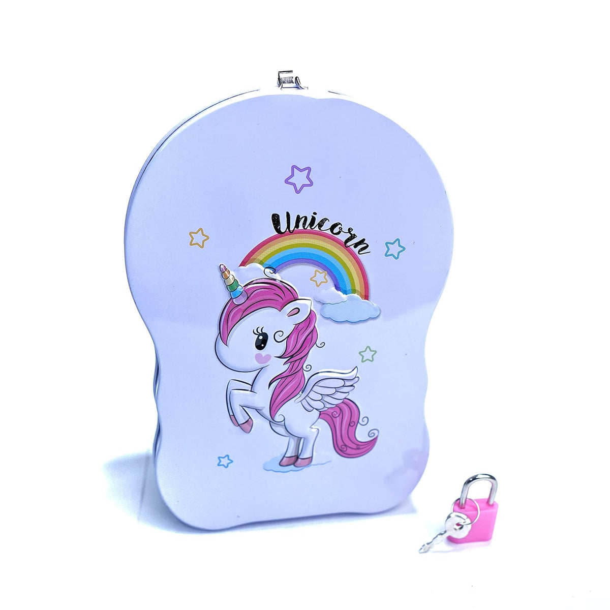 Cartoon Design Metal Body Kids Coin Saving Box - Assortment