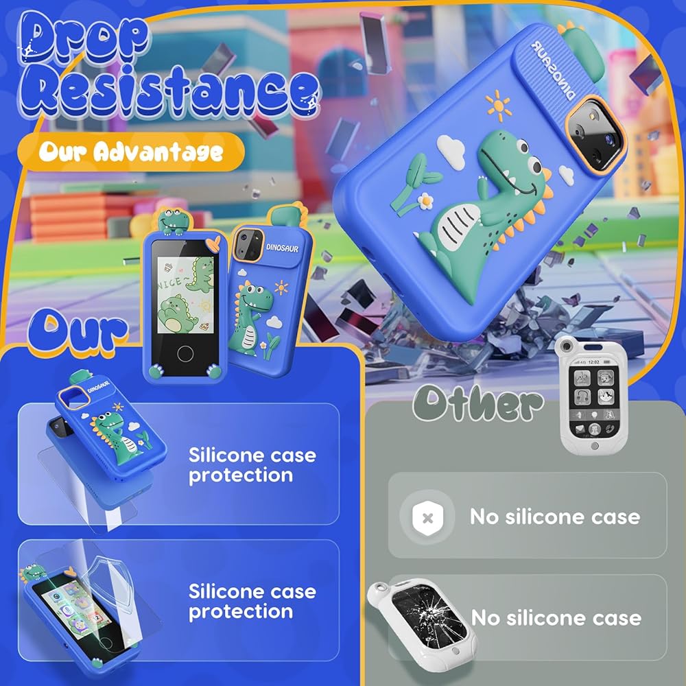 P1 Plus Kids Dinosaur Digital Touch Phone