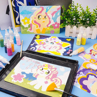 Toddlers Unicorn Themed Sand Painting Kit