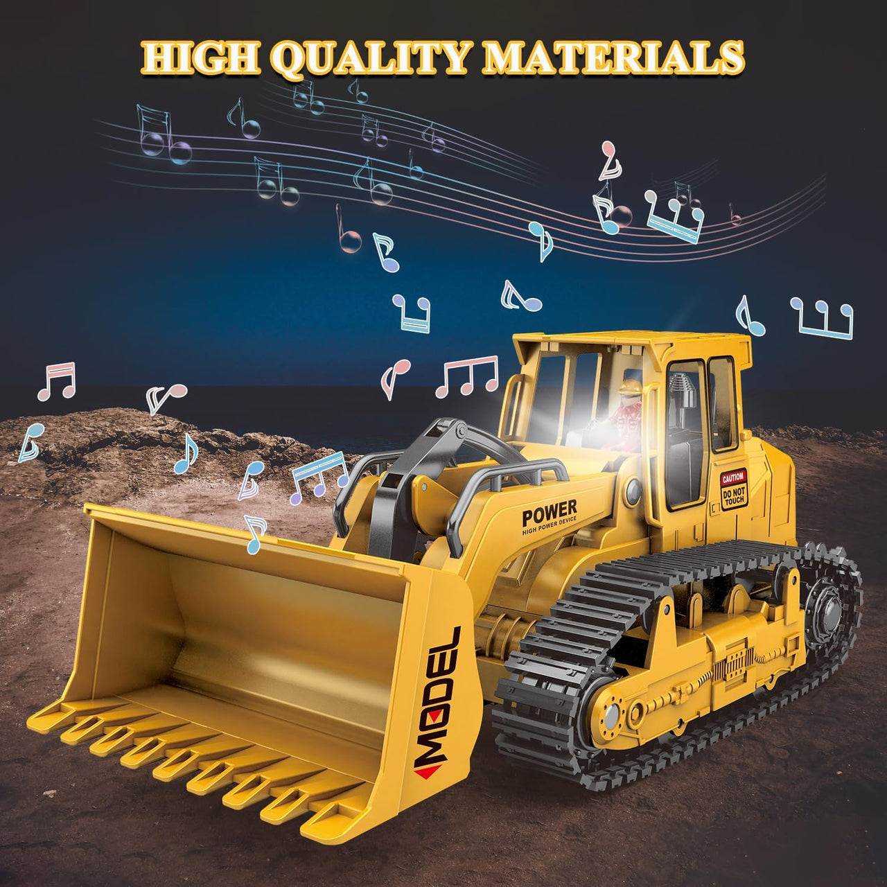 1:22 Remote Control Bulldozer With Lights