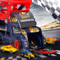 Three-Layers ABS Transporter Truck With 4Pcs Mini Alloy Cars