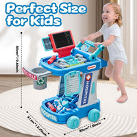 Kids Hospital Medical Trolley Tools Set